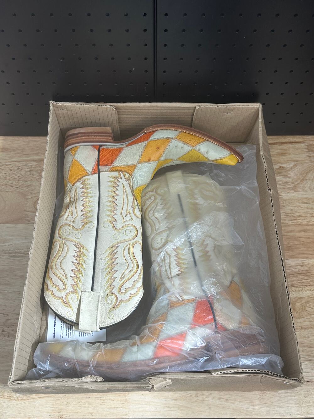Herrera Multicolor Diamond Style Boots Size 5.5